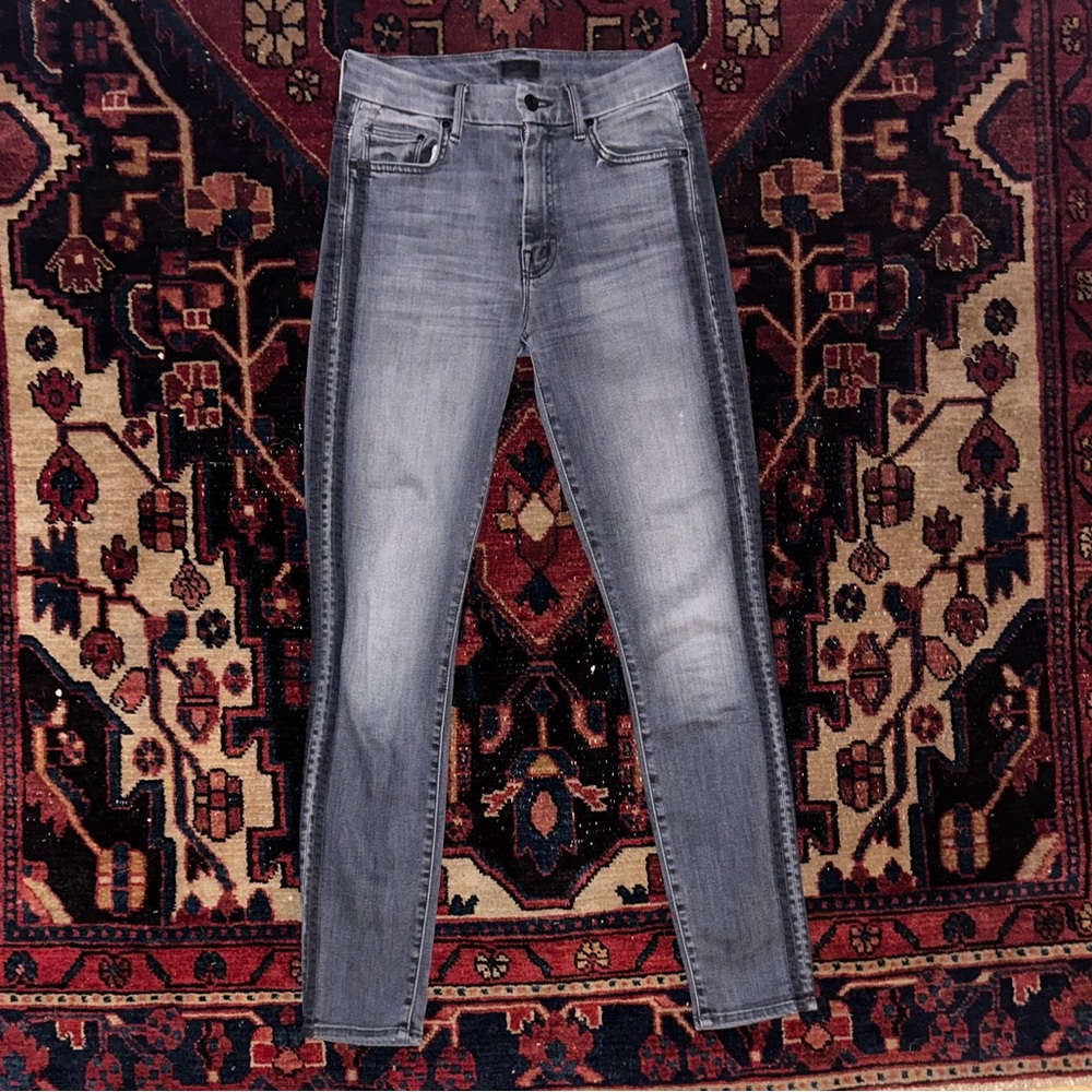 Mother looker skinny jeans with black stripe
